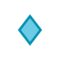 Small Blue Diamond emoji on HTC